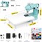 Mini Sewing Machine with Extension Table, Dual Speed Portable Sewing Machine for Beginners with Light, Sewing Kit for Household Use, Blue